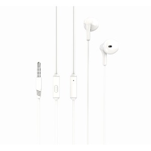AURICULAR + MICROFONO EP39 MUSIC BLANCO