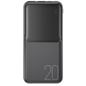 POWERBANK 20000MAH 2 SALIDAS NEGRO...