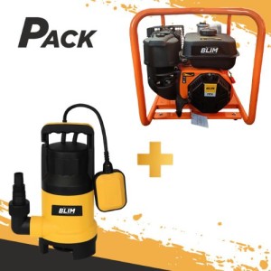 PACK MOTOBOMBA GASOLINA 7HP + BOMBA...