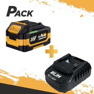 BATERIA 20V 4AH SERIE FAST BLIM +...