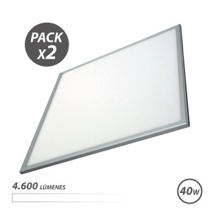 PACK 2 PANELES LED 60X60 40W 4600LM...