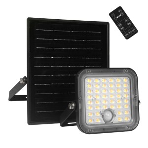FOCO LED SOLAR 10W 1500LM CON SENSOR...