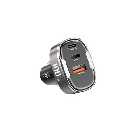 CARGADOR MECHERO CC61 3XUSB 100W XO