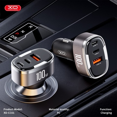 CARGADOR MECHERO CC61 3XUSB 100W XO