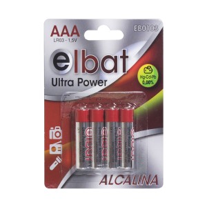 PACK 4 PCS PILAS ALCALINAS LR03/AAA...