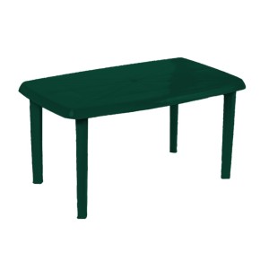 MESA RECTANGULAR DE RESINA VERDE...