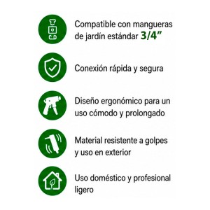 SET 4PCS BOQUILLA DE RIEGO +...