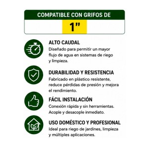 CONECTOR RAPIDO ALTO CAUDAL PARA...
